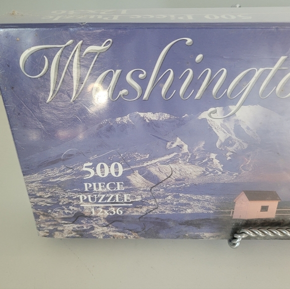 John Hinde Washington 500 Piece Puzzle 12 x 36 Finished New Sealed in Box - Picture 2 of 3